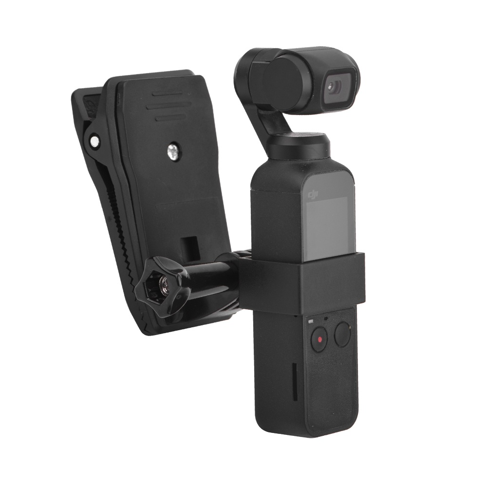 Backpack/Bag Clamp Clip for Osmo Pocket with Gimbal Camera Fixed Adapter Mount DJI Backpack Holder Accessories black - Image 3