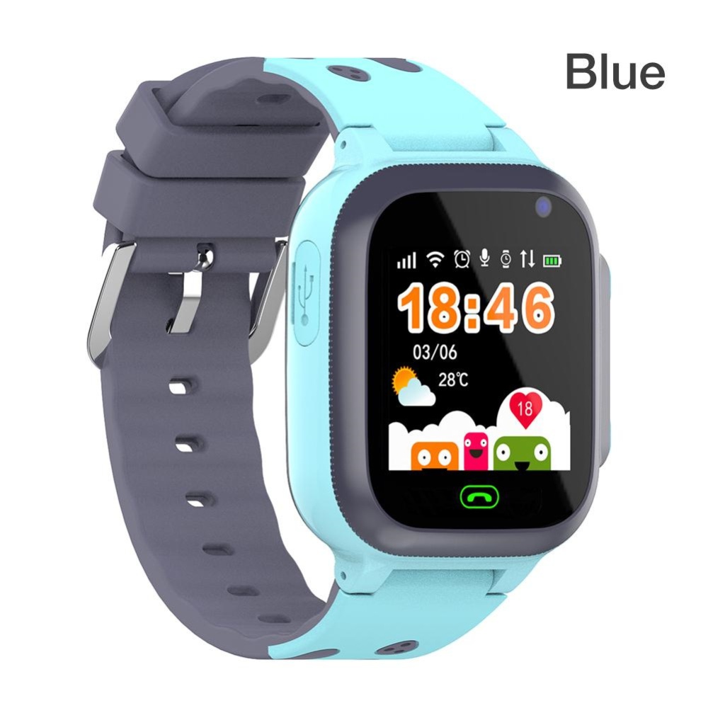 Q16 Ipx67 Life Waterproof Mobile Phone Watch With Breathing Light Gps Positioning Map Smart Children pink - Image 2