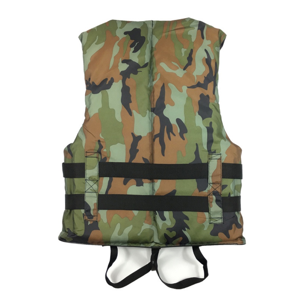 Camouflage Life Jacket Lightweight Adult Foam Swimming Adjustable Foldable Vest Type 1_XL-suitable for 60-80 kg - Image 2