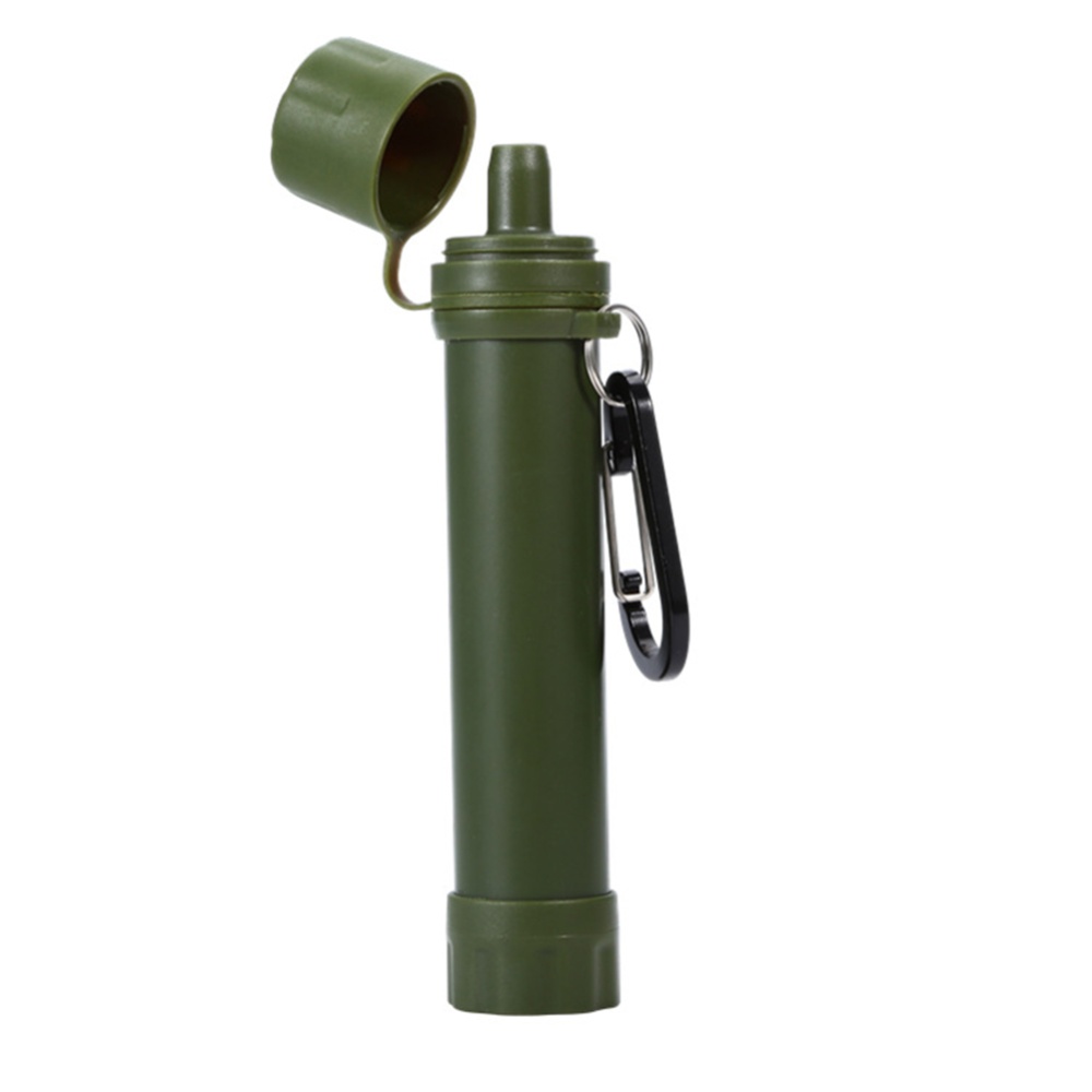 Outdoor Water Filter Straw Emergency Survival Equipment Field Portable Life Filtration System Purifier Olive Green 105MM - Image 3