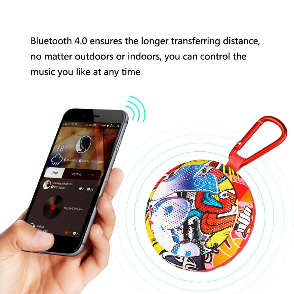 Outdoor Mini Creative Cute Wireless Bluetooth 4.0 Speaker Portable Heavy Bass Sound Box yellow - Image 3