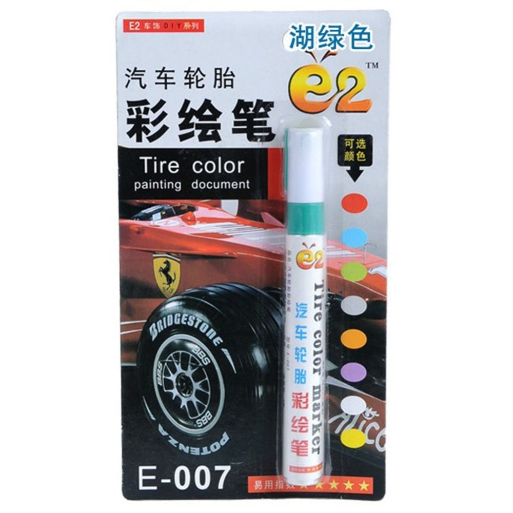 Tire Pen Colorful Styling Waterproof Car truck Tires Tread Metal Permanent Paint Markers green - Image 2