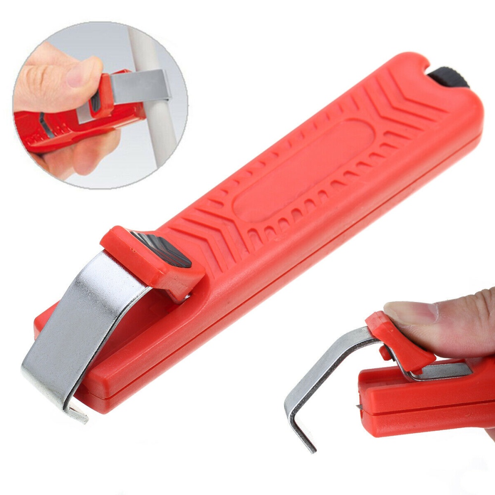 Stripping Pliers Rubber Cable Crimping Tool 8-28mm red - Image 2