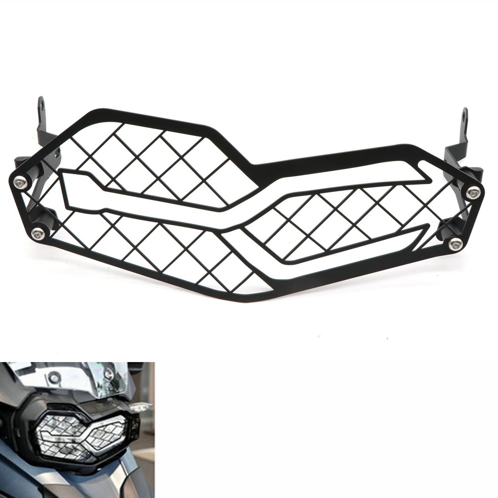 Motorcycle Headlight Protection Stainless Steel Grille Mesh for BMW F750GS F850GS 18-19 black - Image 2