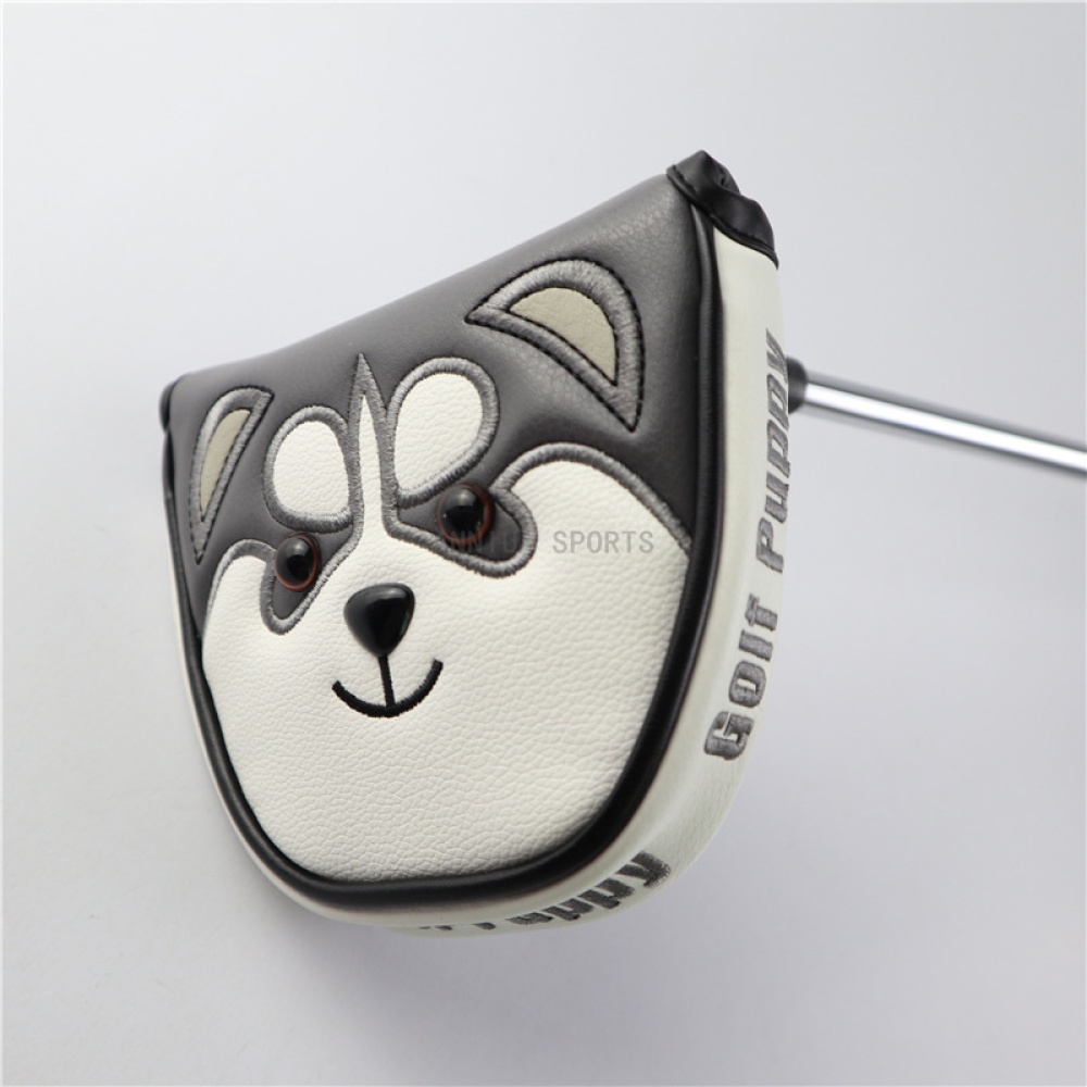 Golf Club Head Cover Protector Guard Accessories Putter Cartoon Headcover white - Image 2