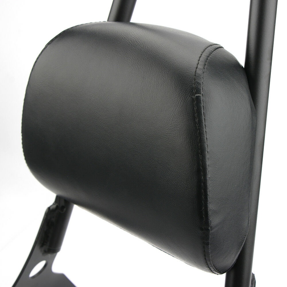 Motorcycle Passenger Backrest Sissy Bar Cushion Pad for Sportster XL883 1200 48 04-15 black - Image 3