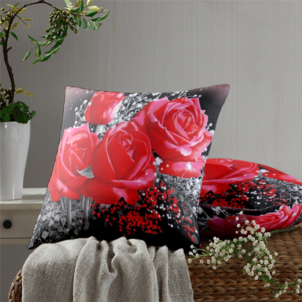 3D Digital Printing Pillow Cover 18Inchx18Inch Christmas Decorative Case for Sofa Bed Car 45*45CM