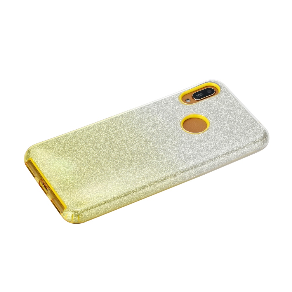 for HUAWEI Y5 2019/HONOR 8S/Y5/PSmart/honor 10 LITE Phone Case Gradient Color Glitter Powder Cover with Airbag Bracket yellow - Image 3