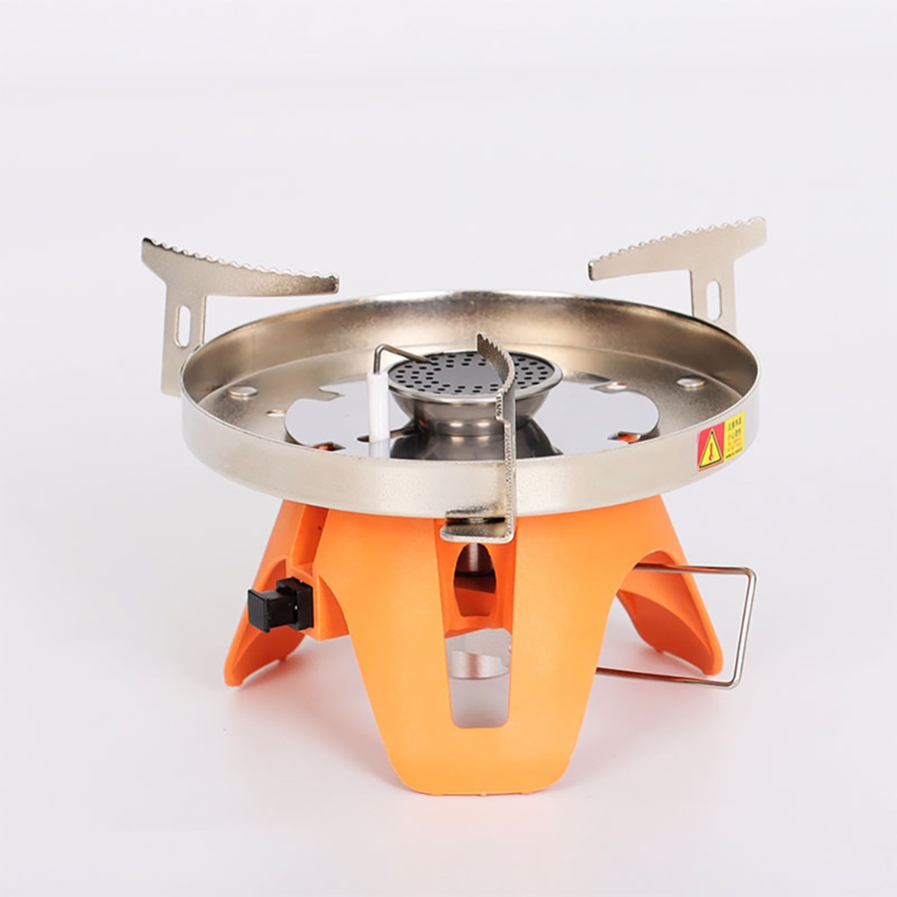 Outdoor Camping Stove Portable Windproof Stainless Steel Gas with Board - Image 2