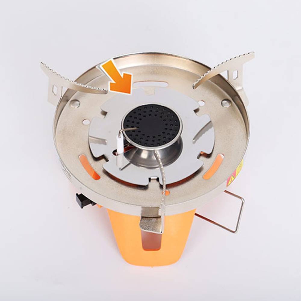 Outdoor Camping Stove Portable Windproof Stainless Steel Gas with Board - Image 3