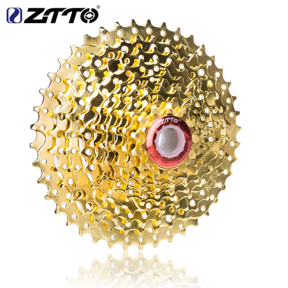 ZTTO 10S 11-42T Cassette Gold 10 Speed Freewheel MTB Mountain Bike Bicycle Steel Golden Sprockets 10s 11-42t - Image 3