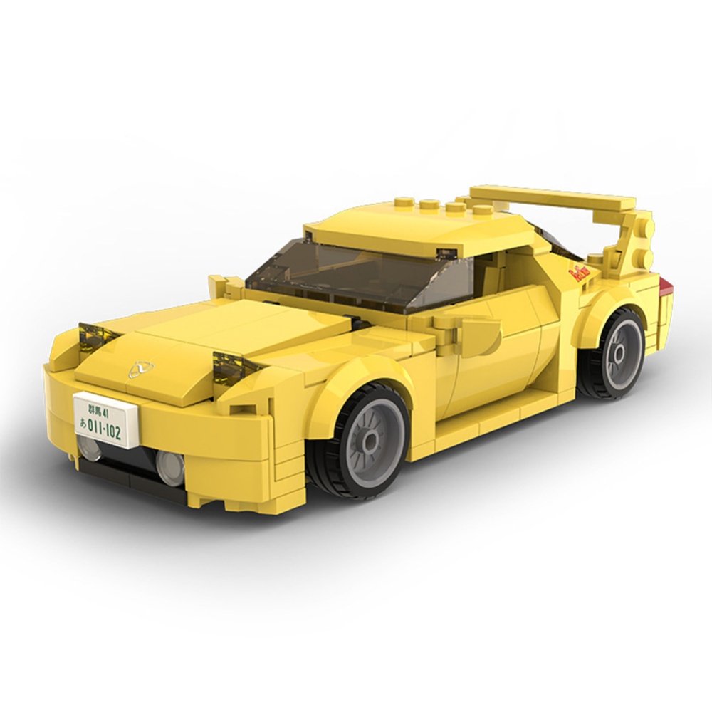 1:24 Assembled Building Block Car Toys C55012 / C55013 C55014 Racing Vehicle Model Ornaments AE86 FC35 Holiday Gifts For Children C55013【FC3 - Image 3