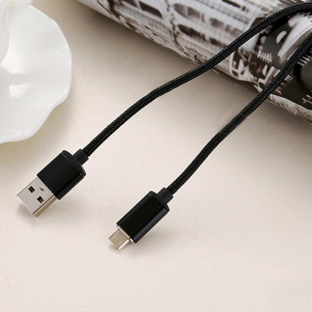 Magnetic Cable 2.4A USB Type C Data Charger 1M Nylon Metal Fast Charging Magnet For Samsung Xiaomi Huawei Android Mobile Phone Black - Image 3