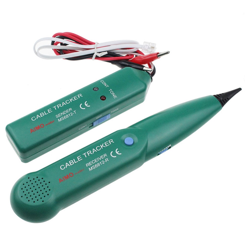 MS6812 Telephone Wire Tracker LAN Network Cable Tester for UTP STP Cat5 Cat6 RJ45 RJ11 Line Finding Testing green - Image 3