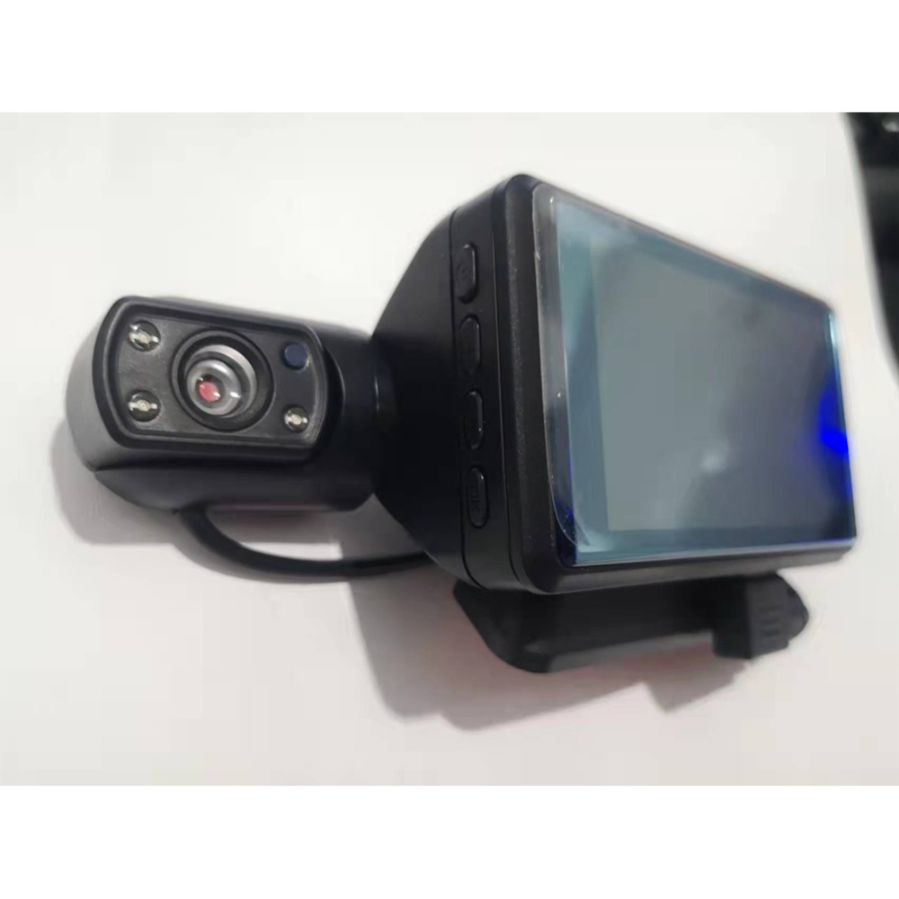 Driving Recorder Dual Lens Front + Internal Camera 1080p Car Dvr Video Black - Image 2