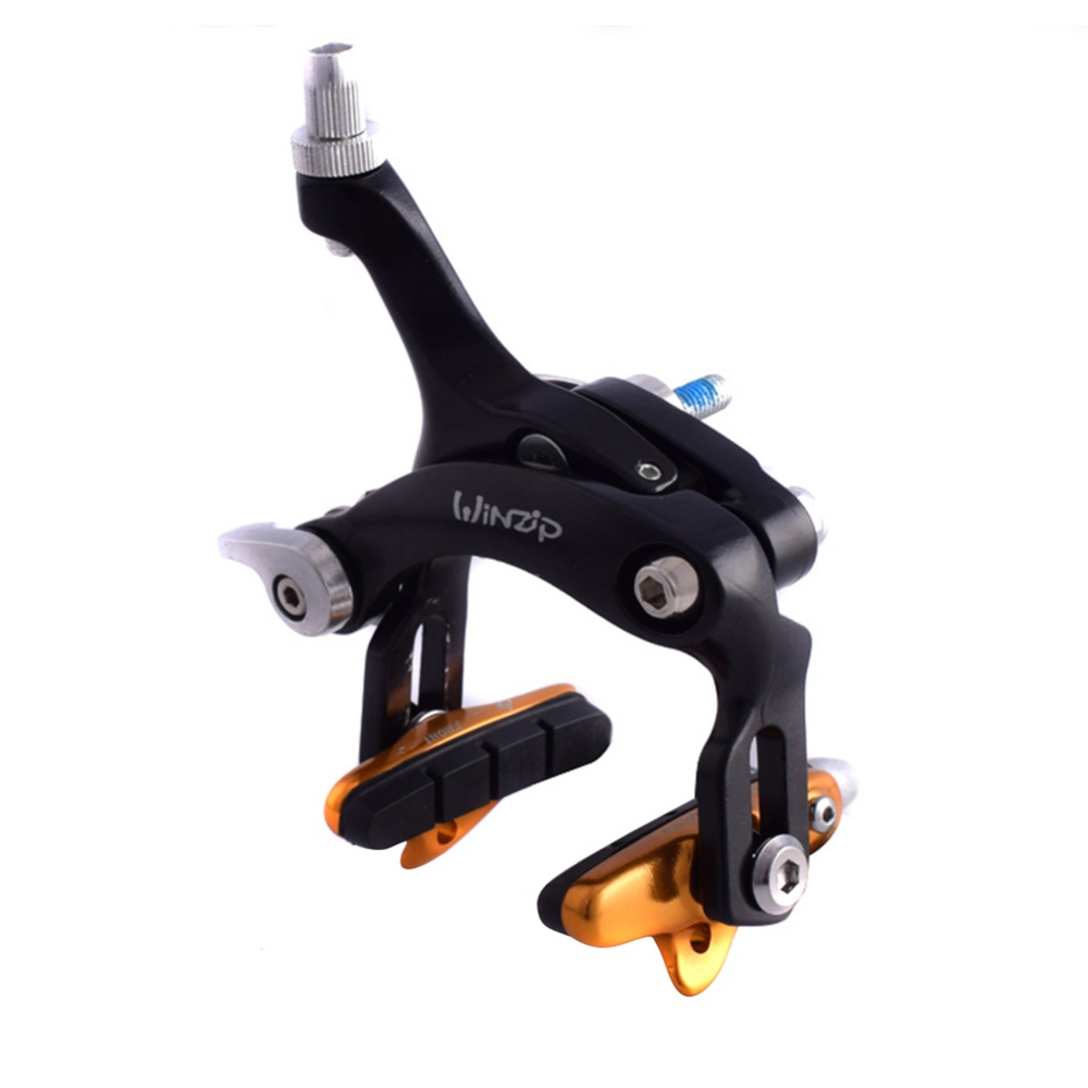 Universal Road Racing Bicycle Brakes C Break Replaceable Drawer Type V Brake Block Aluminum Alloy Silent Gold - Image 2