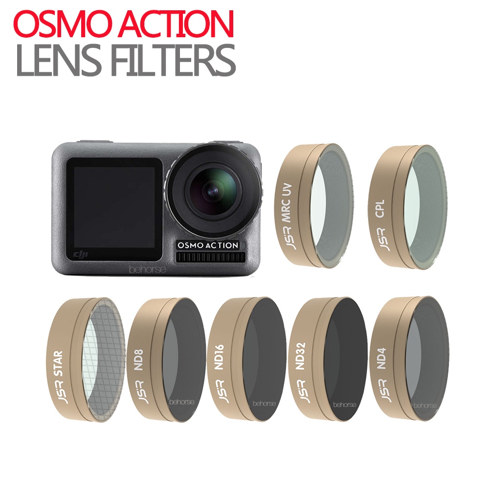 For DJI OSMO ACTION Camera Lens Filter Sets CPL UV STAR ND4/8/16/32 ND8/16/32/64-PL for Action Accessories - Image 2