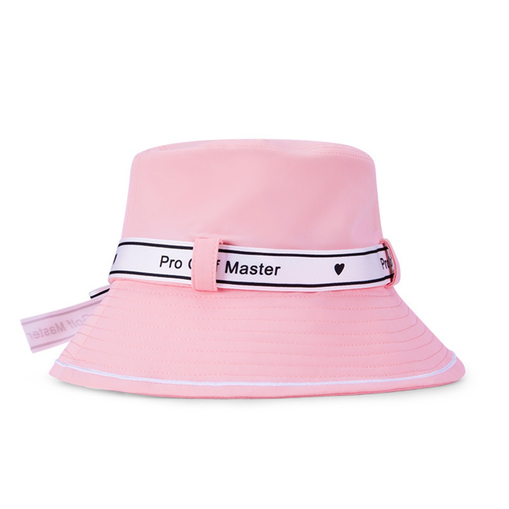 Pgm Golf Cap For Women Bowknot Bandage Bucket Hat Summer Sunshade Sunscreen Inner Sweatband Headwear MZ056-light pink default item - Image 2