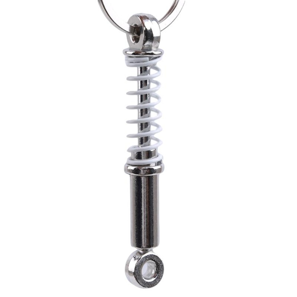 Piston Shock Absorber Shape Key Chain Decoration Pendant white - Image 3