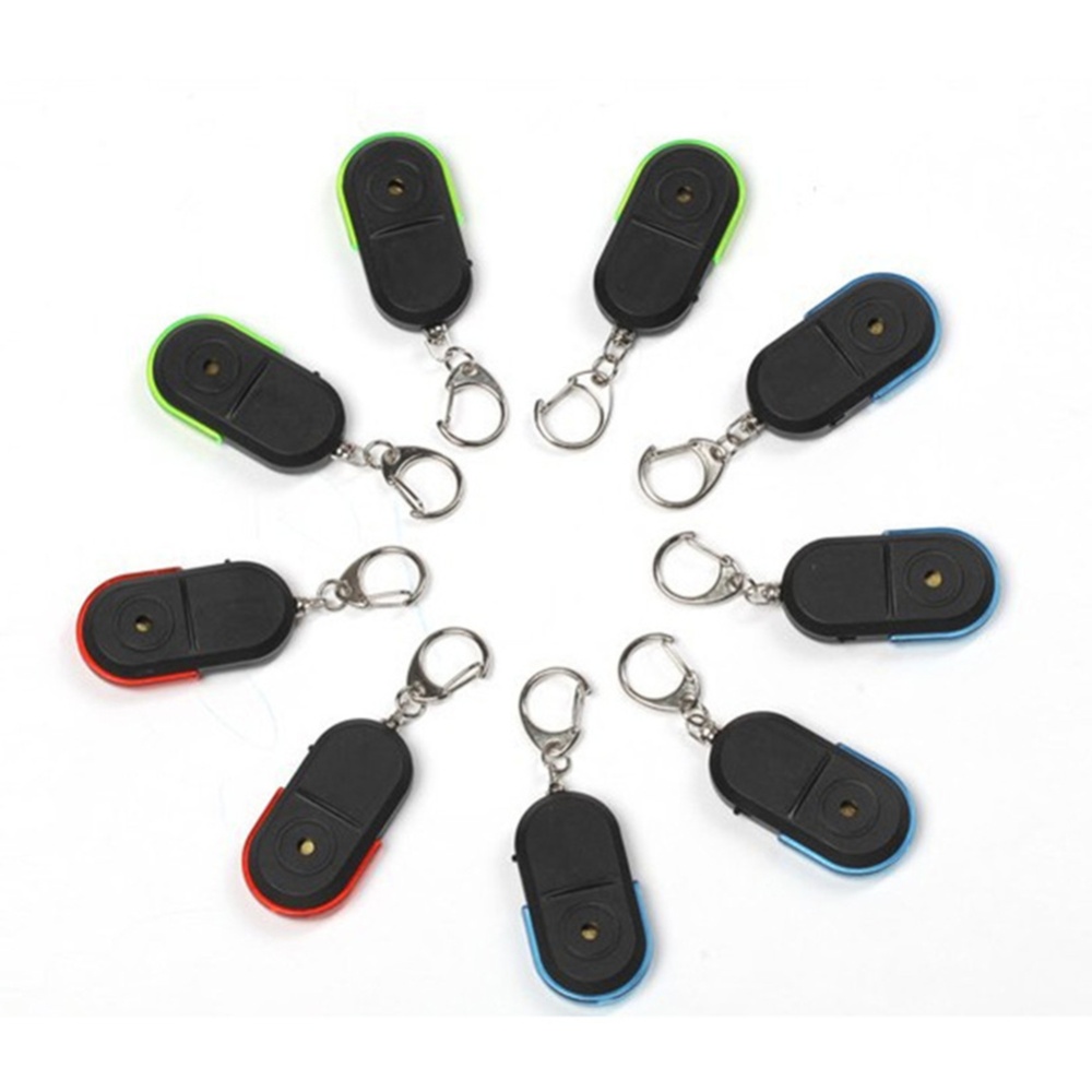 Wireless Anti-Lost Alarm Key Finder Locator Chain Whistle Sound LED Light 53*29*11mm red - Image 3