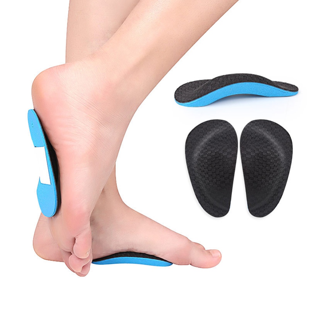 Eva Shock Absorption Sport Orthotic Insoles Flat Arch Support Half Pad Orthopedic Foot Shoe For Children Grown Up grown up - Image 2