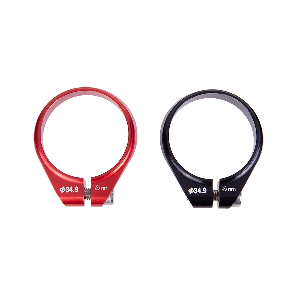 ZTTO CNC Seatpost Clamp High-strength Seat Post Tube Clip Thread lock For MTB Road Bike Bicycle red - Image 2