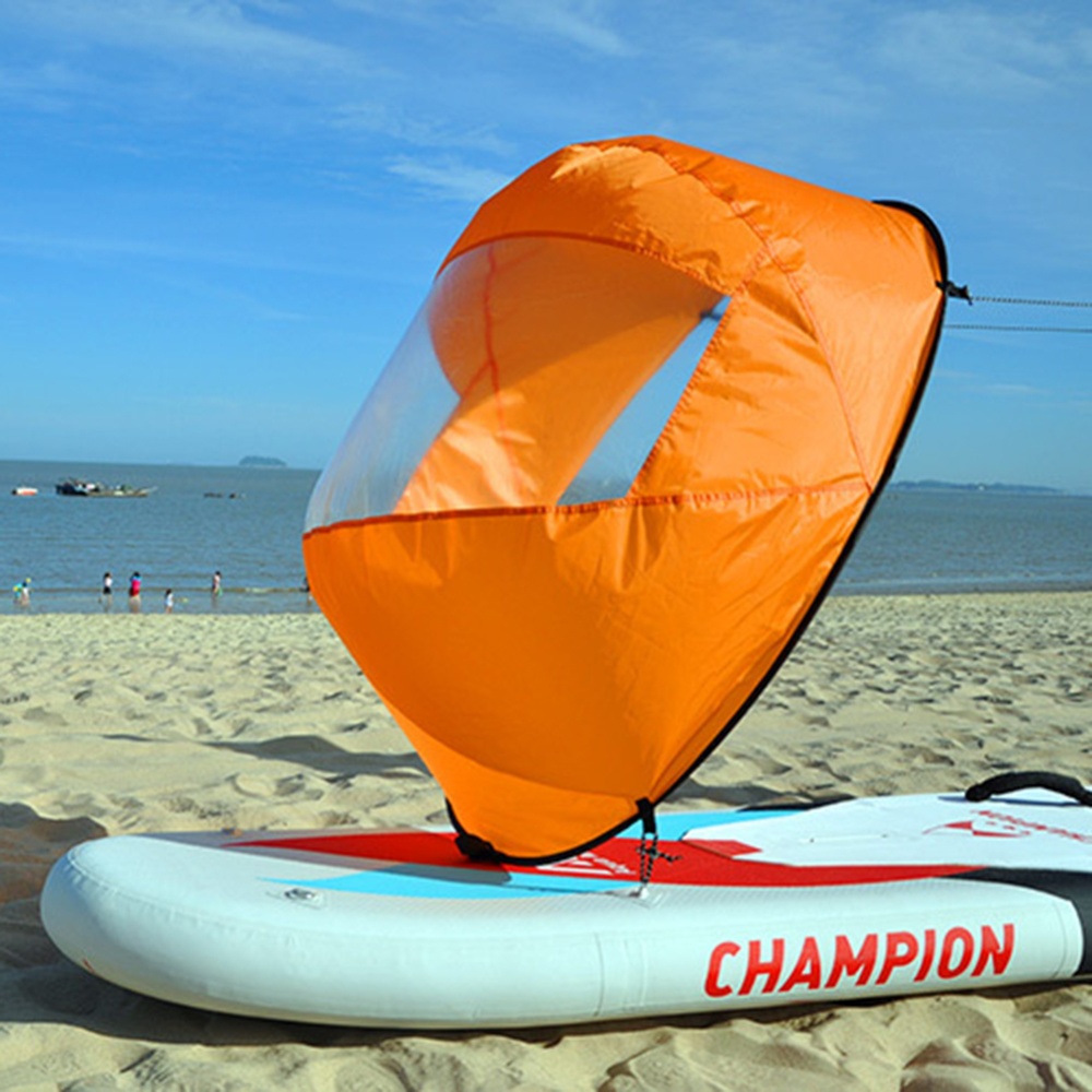 Foldable Kayak Wind Sail Ultra-light Portable Special for Water Sports Canoe Inflatable Boat Sup Green - Image 3