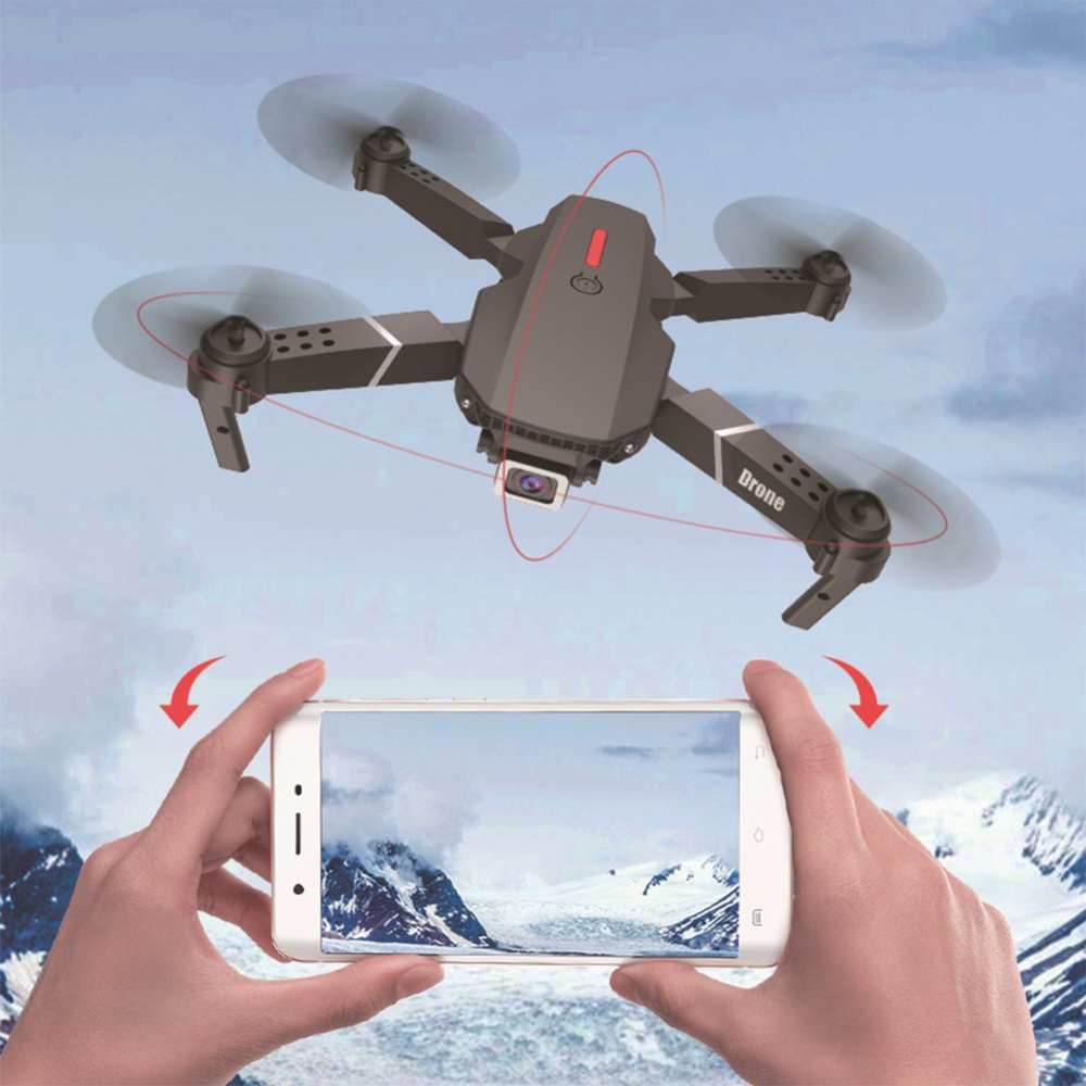 E88 Fpv Mini Drone 4k Aerial Photography Long Range Folding Quadcopter with Camera RC Helicopter Toys 3 batteries - Image 3