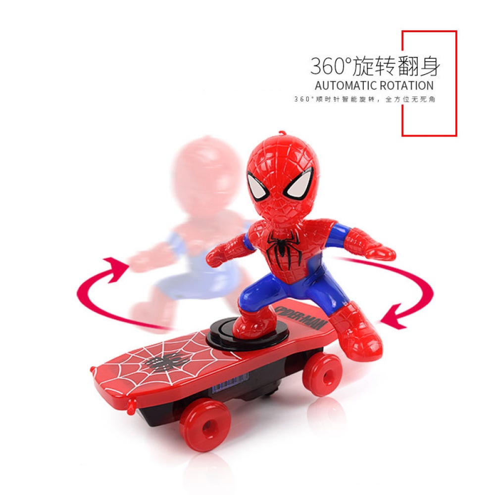 Children Cartoon Movie Figure Simulation Scooter Electric Rotating Tumble Toys Altman scooter - Image 3