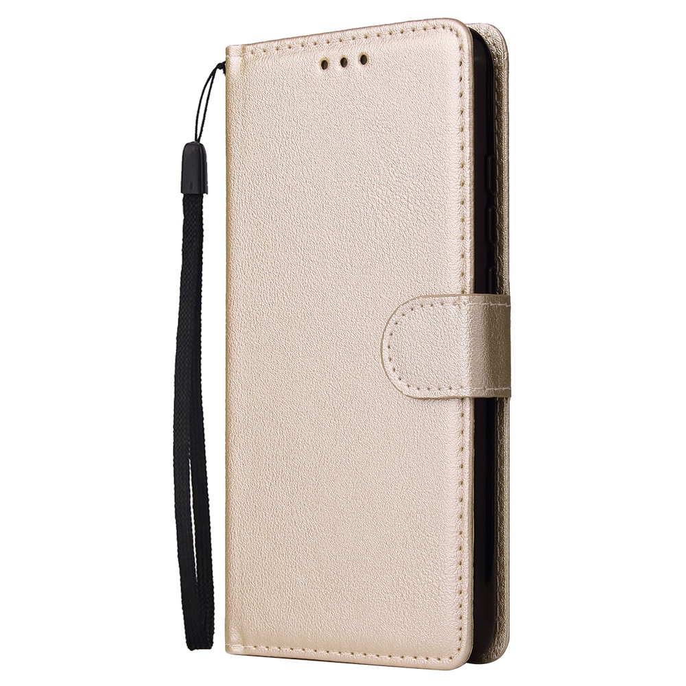 For Redmi note 7/Redmi 7pro Flip-type Leather Protective Phone Case with 3 Card Position Buckle Design Cover Gold - Image 3