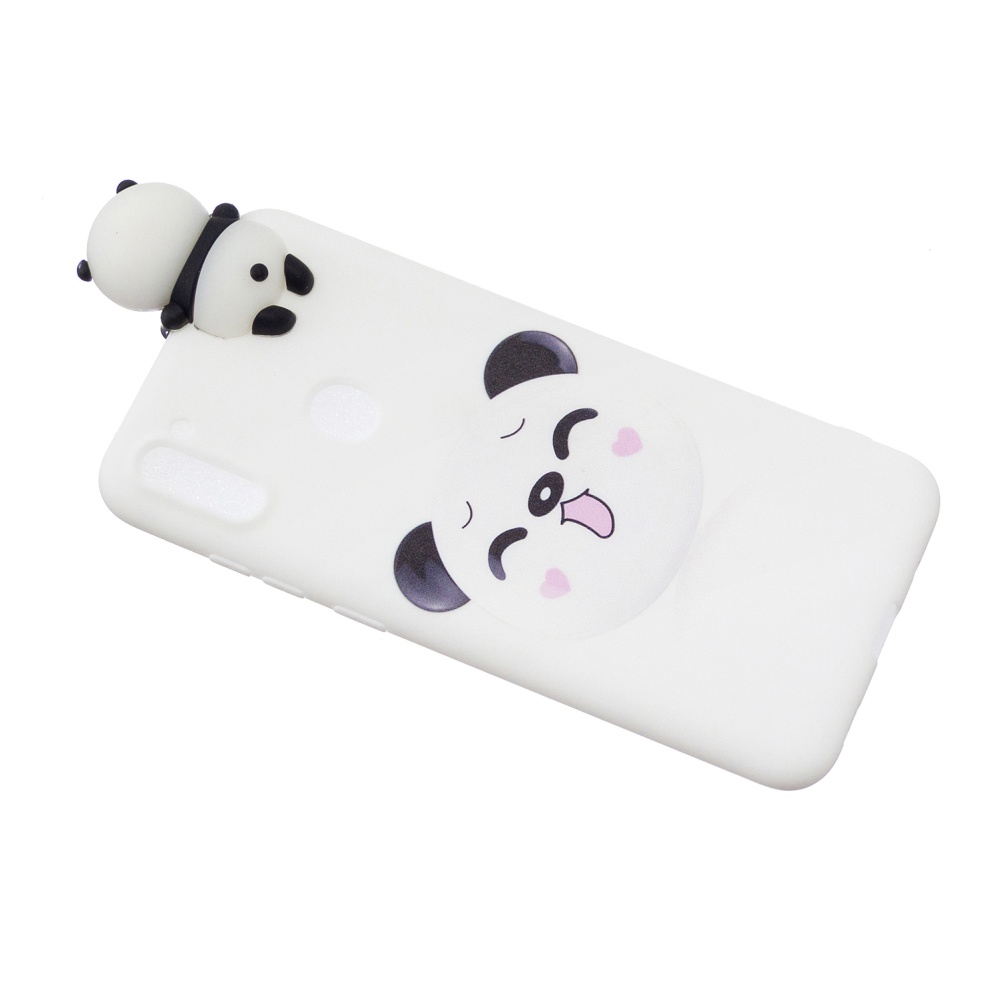 For Samsung A11 TPU Back Cover 3D Cartoon Painting Soft Mobile Phone Case Shell Smiley panda - Image 3