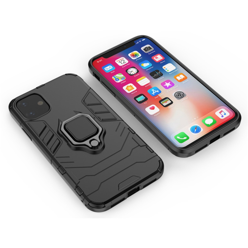 Shockproof Soft Phone Case with Ring Bracket Anti-scratch Protector for iPhone 14 - Image 3