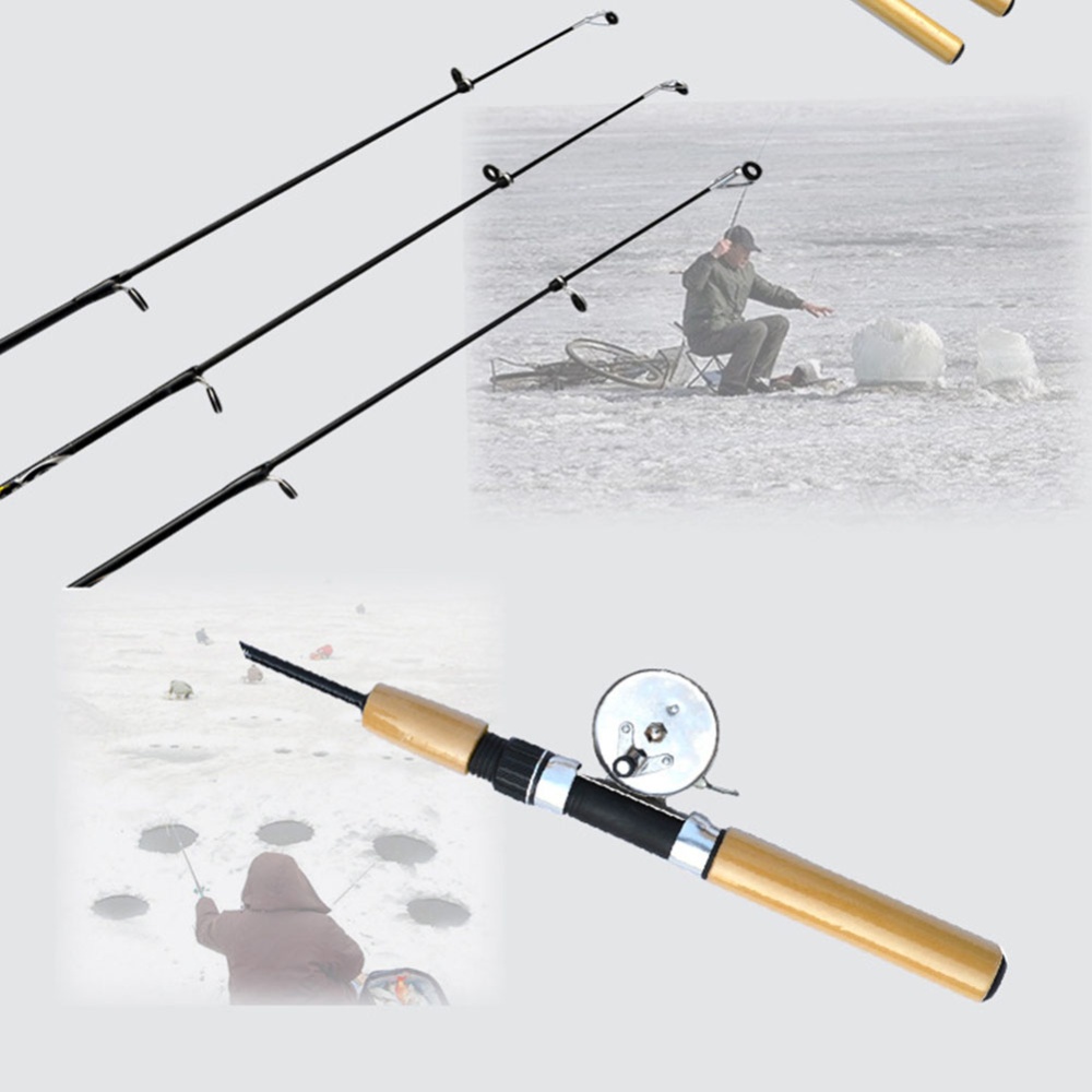 Winter Fishing Rods Ice Combo Pen Pole Lures Tackle Spinning Casting Hard Rod - Image 2