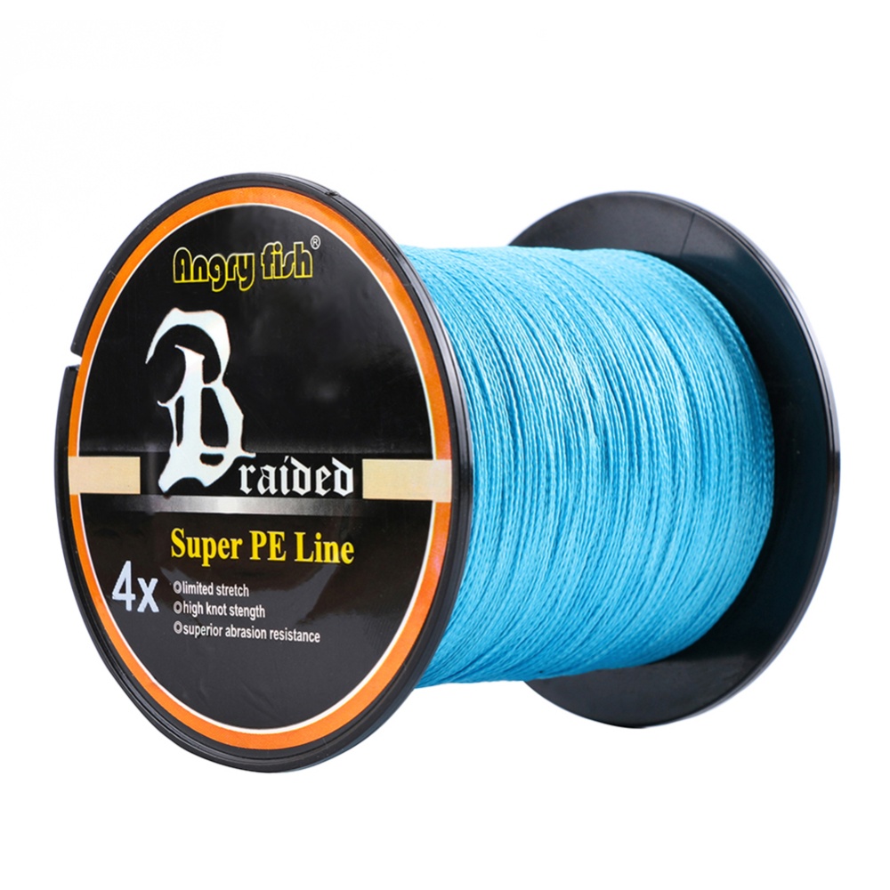 Professional 300m/328yds 4 Braid Single Color Fishing Line - Blue 0.23mm-28lb - Image 3