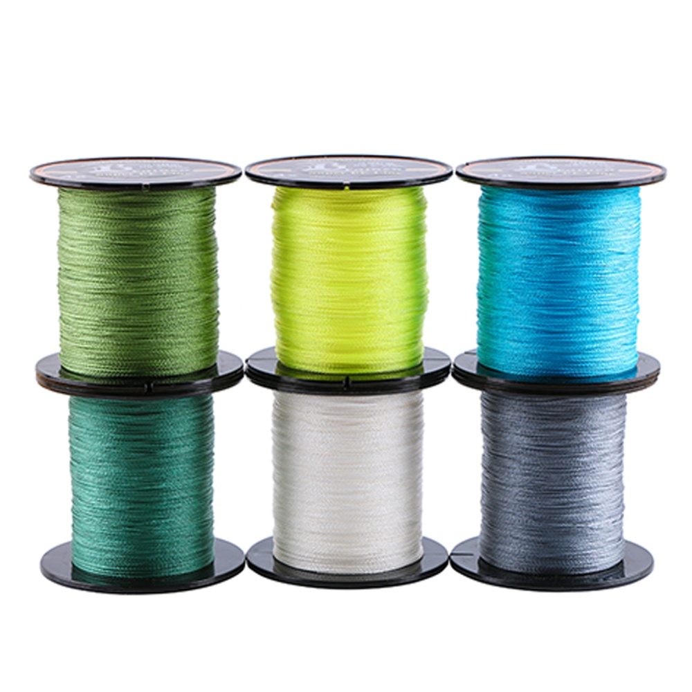 High Strength 300m/328yds 4 Braid Single Color Fishing Line 0.10mm-12lb - Image 3