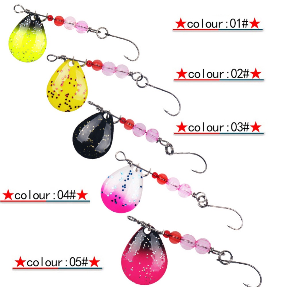 Lure Bait Horse Mouth Melon Seed Sequins Set Fly Hook Luminous Space Beads Connector Ring For Fishing Tackle Box 5pcs/Box (YJ-LP-01) - Image 2