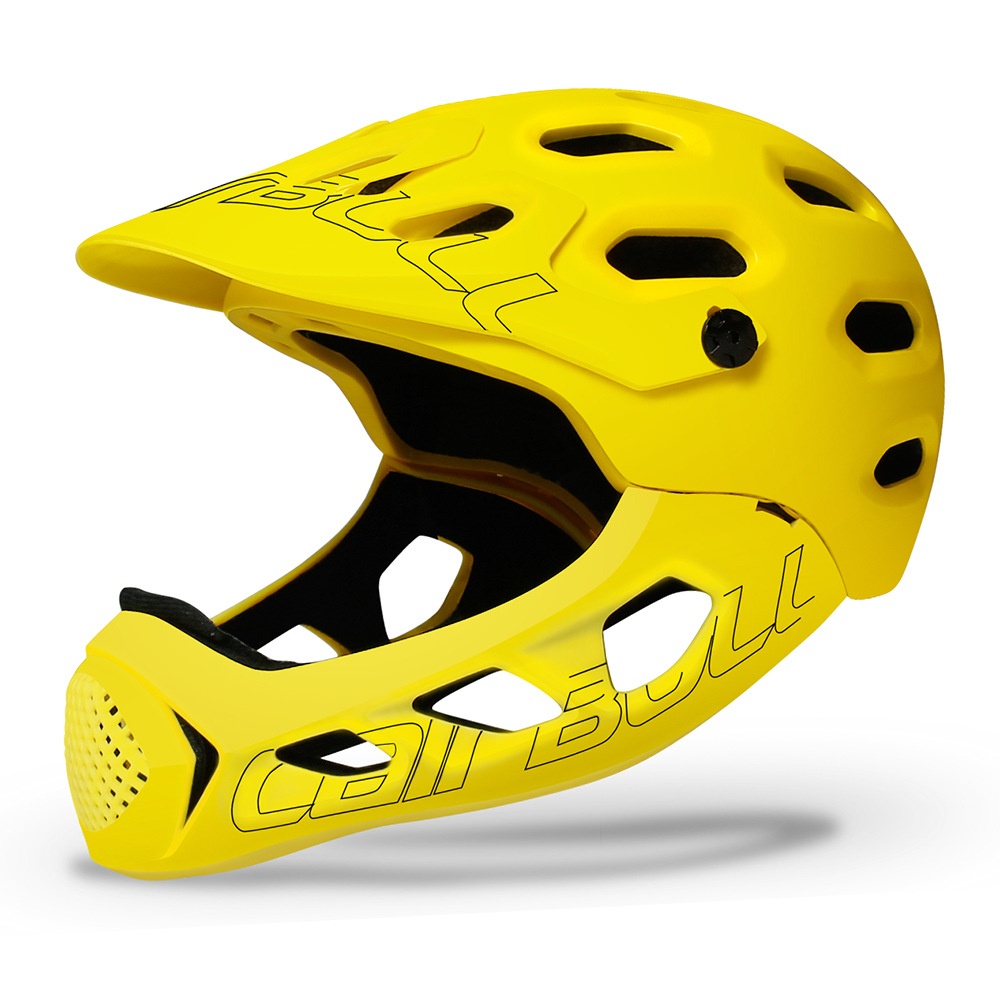 Cairbull ALLCROSS Mountain Cross-country Bicycle Full Face Helmet Extreme Sports Safety yellow_M/L (56-62CM) - Image 2