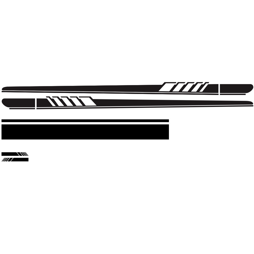 DIY Car Sticker Auto Body Decals Vinyl Side Long Stripe Waterproof Self Adhesive Stickers black - Image 3