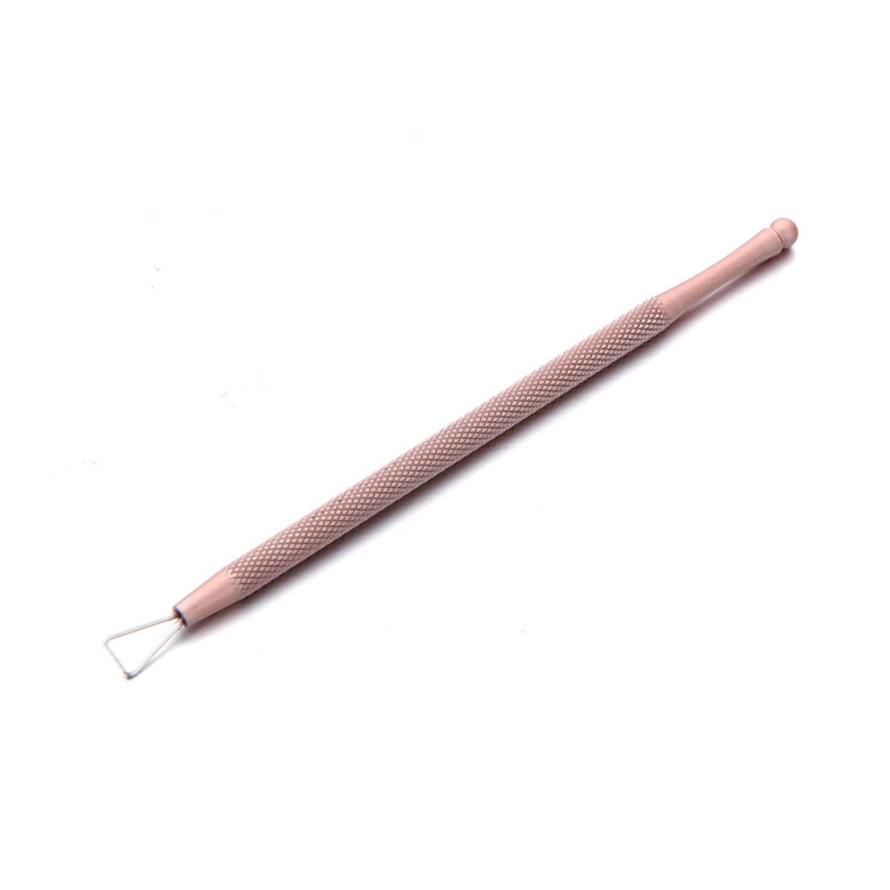 UV Gel Remover Dual-ended Dotting Pen Stainless Steel Gold Silver Pedicure Nail Art Tools for Rose gold
