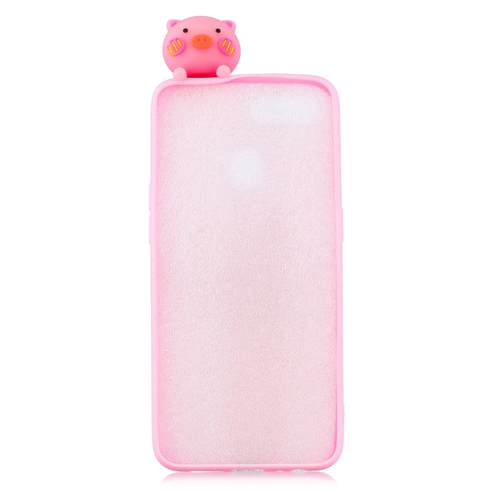 For OPPO F9/F9 PRO 3D Cute Coloured Painted Animal TPU Anti-scratch Non-slip Protective Cover Back Case Small pink pig - Image 3