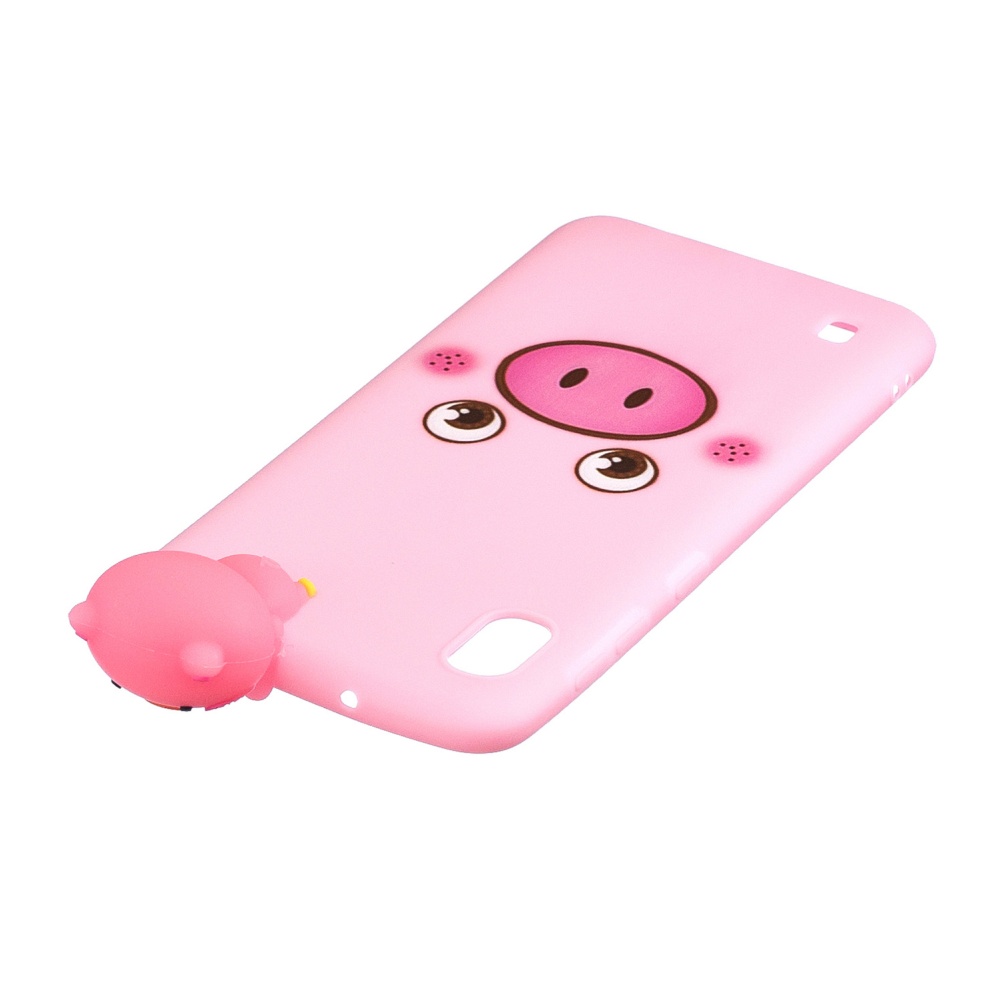 For Samsung A01 Soft TPU Case Back Cover 3D Cartoon Painting Mobile Phone Shell Little pink pig - Image 3