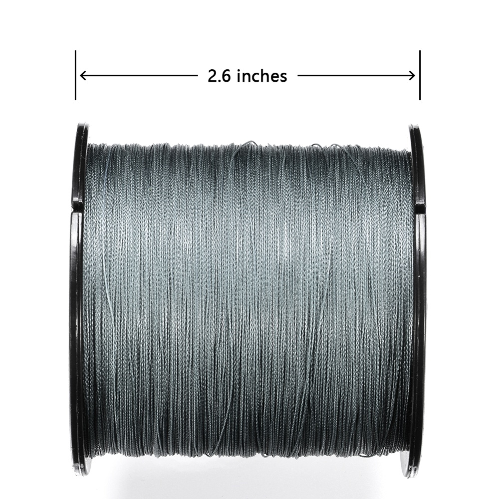 500 M Fishing Line 8 Strands PE Braided Strong Pull Main Tackle gray_500m_20LB/0.23mm - Image 3