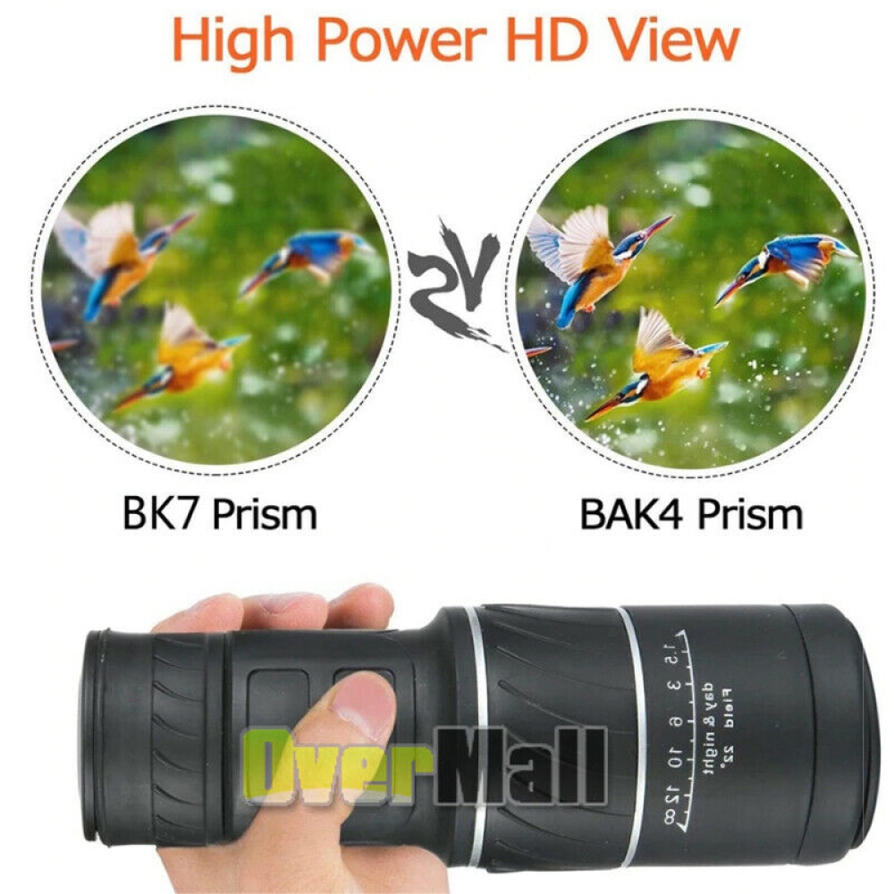 40x60 Hd Monocular Telescope Night Vision Portable High Power black - Image 2