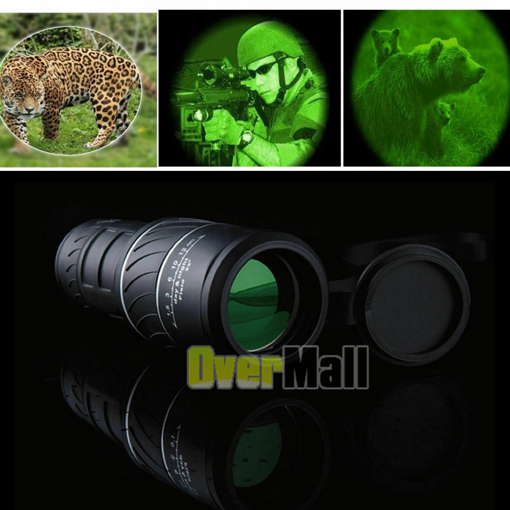 40x60 Hd Monocular Telescope Night Vision Portable High Power black - Image 3