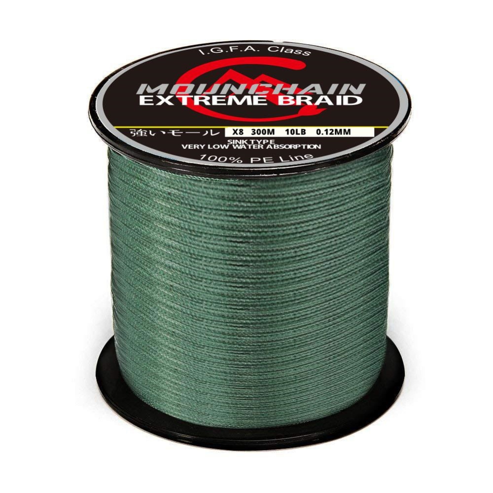 1000 M Fishing Line 8 Strands Pe Strong Pull Tackle Dark green_1000m_10LB/0.12mm - Image 2