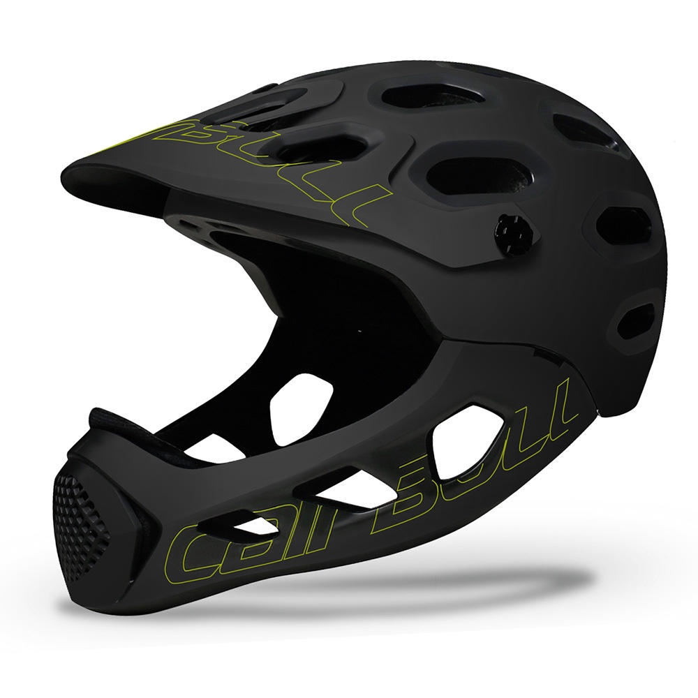 Cairbull ALLCROSS Mountain Cross-country Bicycle Full Face Helmet Extreme Sports Safety Black fluorescent yellow_M/L (56-62CM) - Image 2