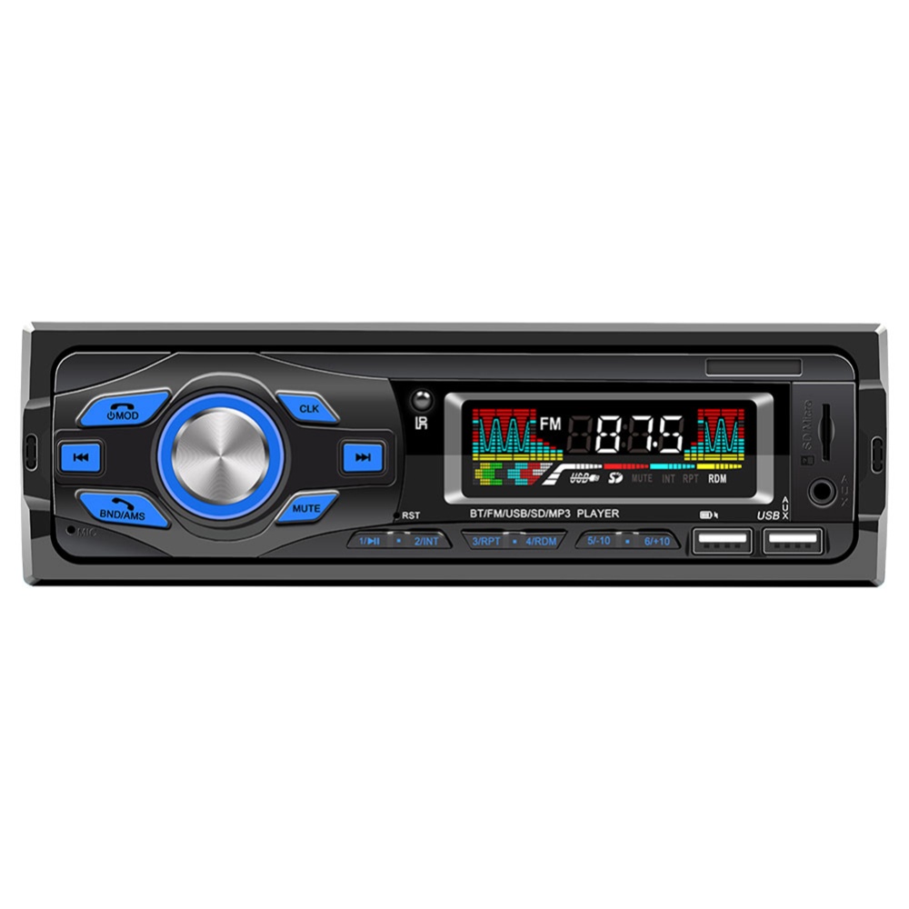 Car MP3 Player Bluetooth FM Radio Hands Free Calling Power Amplifier Swm-616 Black - Image 2