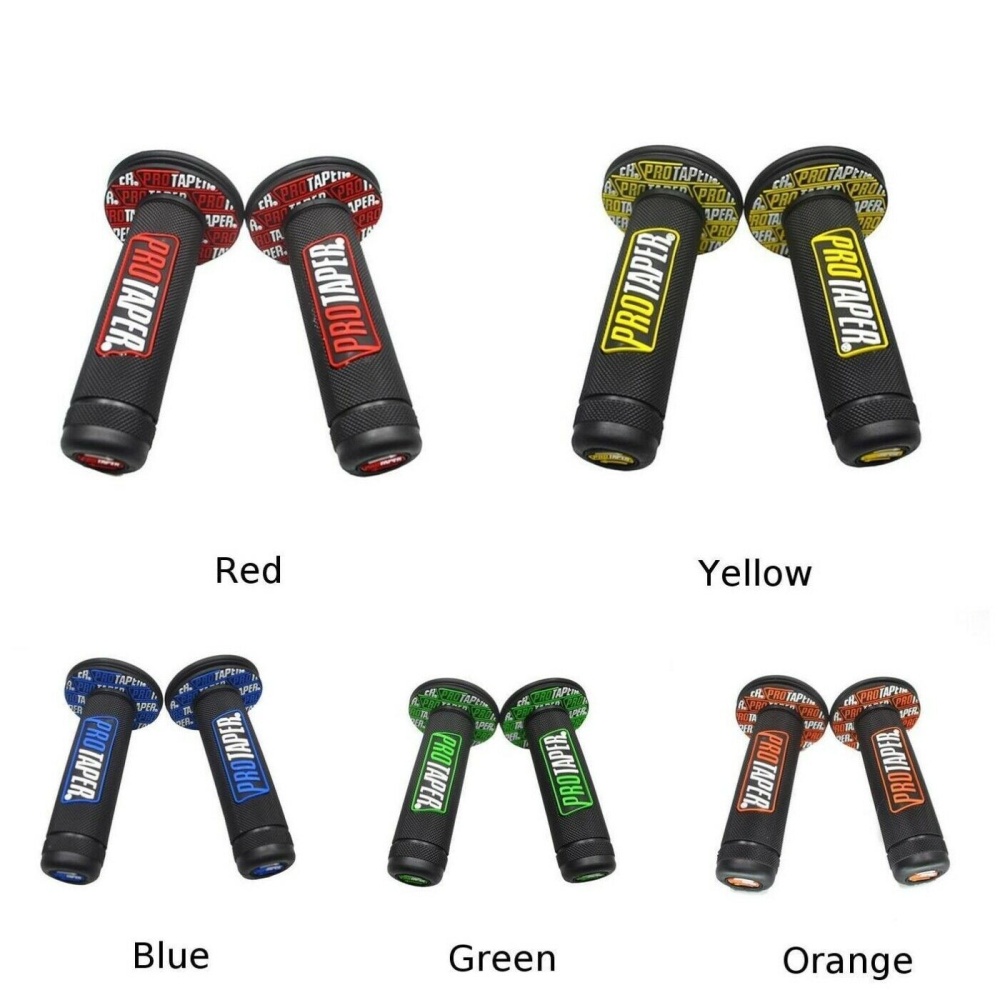 Universal Motorcycle Hand Grips 22mm Dirt Bike Motocross Rubber Motorbike blue - Image 3