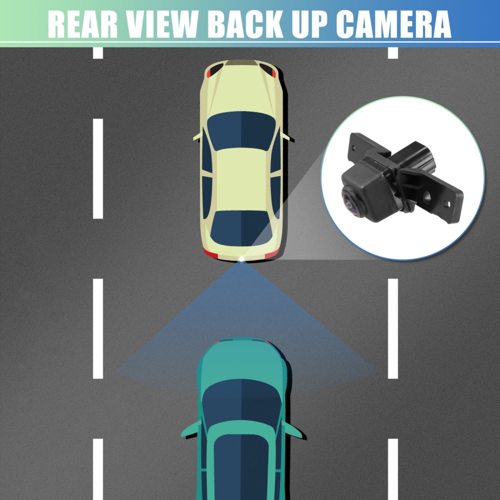 Car Rear View Back up Camera Parking Assist Camcorder 284f1-4ba0a for Murano 2017-2022 Black - Image 3