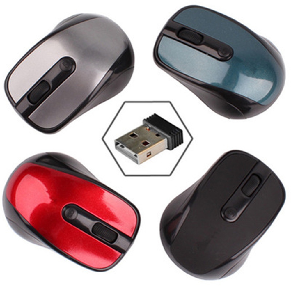 2.4GHz Wireless Optical Mouse Mice & USB Receiver for PC Laptop Computer Silver grey - Image 3